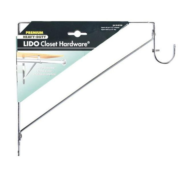 Lido Designs LB-10-8150A Étagère & Support de Tringle de Placard Chromé