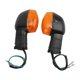 thumbnail image 1 of 2pcs Motorcycle Rear Turn Signal Light 12V 10W ABS Heat Resistant Replacement for YZF R1 R6 R125 R25 R3Tawny, 1 of 3