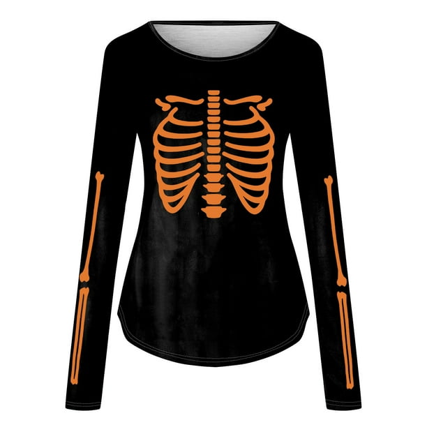 Blusas Halloween Mujer Suu00e9teres De Calavera De Halloween Para