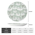 thumbnail image 2 of Yiaed White Birds Print Bone China Decorative Plate Ceramic Dinner Plates Art Crafts with Display Stand-8in, 2 of 6