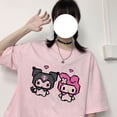 thumbnail image 2 of Cartoon Kuromied Devil Print Fashion Short Sleeve Women's T-Shirtpangjing, 2 of 4