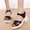 Black, variant on WILLBEST Cute Womens Slippers Fashion Womens Heels Breathable Lace Up Shoes Casual Sandals