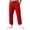 Red, variant on Delconic Mens Fleece Sweatpants Loose Fit Jogger Pants Plus Size Casual Drawstring Waist Elastic Cuff Lounge Trousers Beige L