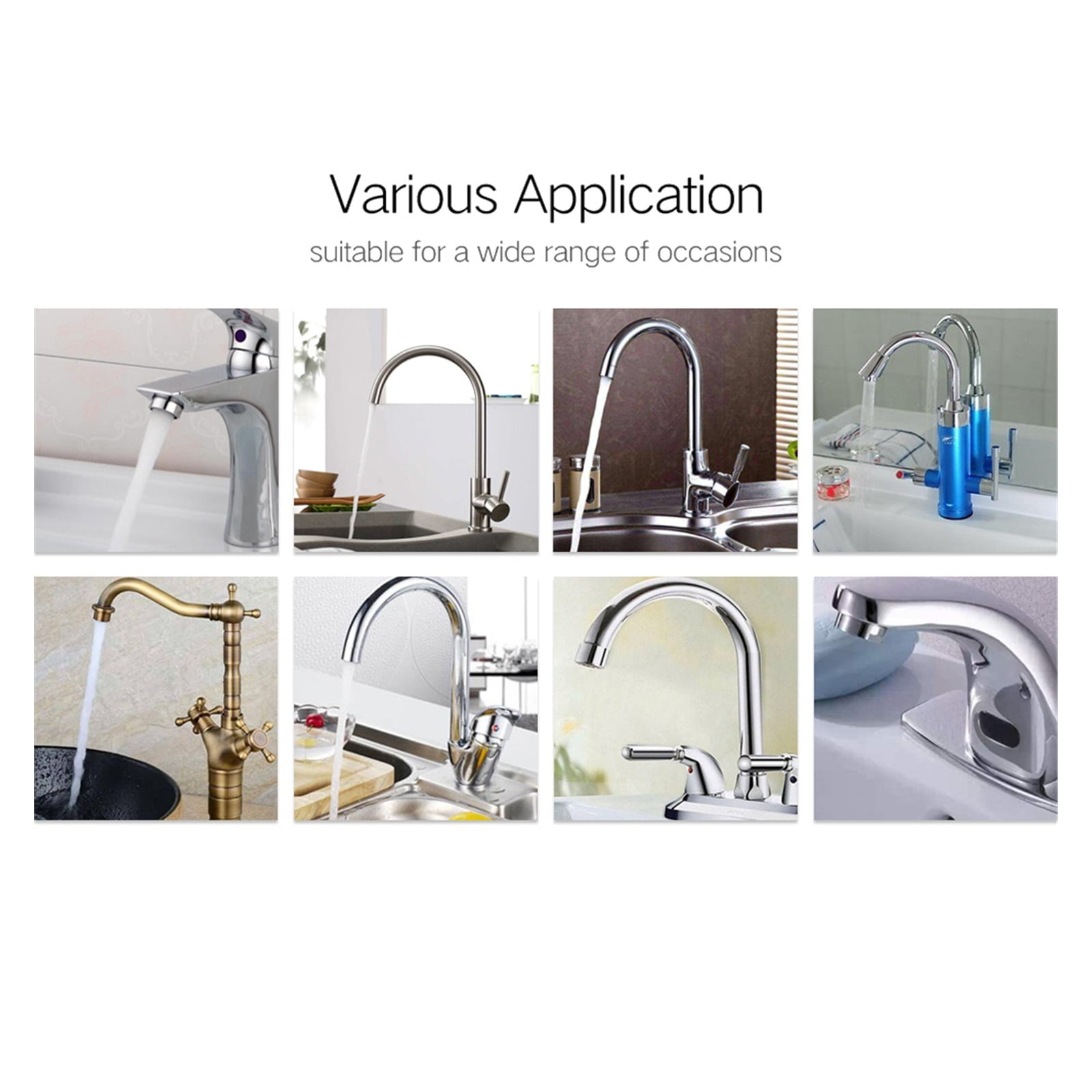 Faucet Aerator,360° Swivel Water Saving Faucet Nozzle Sprayer Tap Aerator Outlet Swivel Tap Head Sink Mixer Kitchen Supplies ,Water Saving