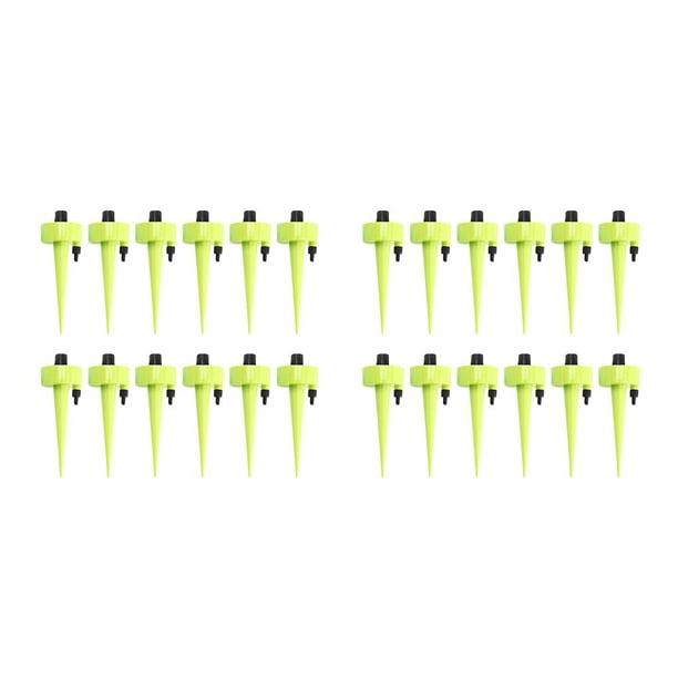 Inteprter Sistema de riego por goteo automático, herramientas de riego por goteo de agua, rociador de jardín, maceta, suministros de equipo, verde, 12 Verde 12 piezas 2piezas Inteprter CBP445585