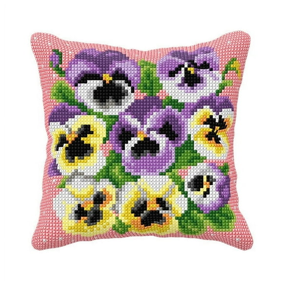 Needlepoint Cushion Kit "Pansies" 99050