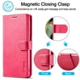 thumbnail image 5 of Allytech Flip Case for Galaxy S21 Ultra, Premium PU Leather Wallet Case Classic Design with Card Slot and Magnetic Closure Folio Fold Stand Cover Case for Samsung Galaxy S21 Ultra 5G, Rose, 5 of 7