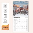 thumbnail image 5 of 2026 Wall Calendar Türkiye Planner Calendar, Hangable Monthly Wall Calendar with Large Blocks for Organizing & Planning, Academic Schedule, Home, Office & family, Thick & Sturdy Paper (12"x24" Open), 5 of 6