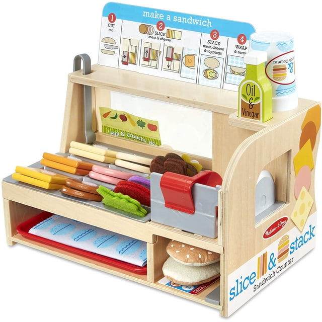 Mostrador de Sándwich Melissa & Doug Hecho de Madera Infantil MD585944