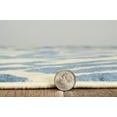 thumbnail image 4 of Linon Calibri Sasha Polypropylene 6'5"x9'3" Rug in Cream and Blue, 4 of 6