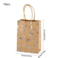 thumbnail image 3 of Christmas Snowflake Tote Bag - 22in Unfoldable Golden Tree Print, Flat Bottom Gift Bag, Reusable Holiday Party Packaging for Toys/Snacks/Clothes, Walmart Christmas Decor, 3 of 6