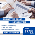 thumbnail image 2 of TN730 1 Pack Black Compatible for Brother DCP-L2550DW MFC-L2710DW MFC-L2750DW Printer, 2 of 7