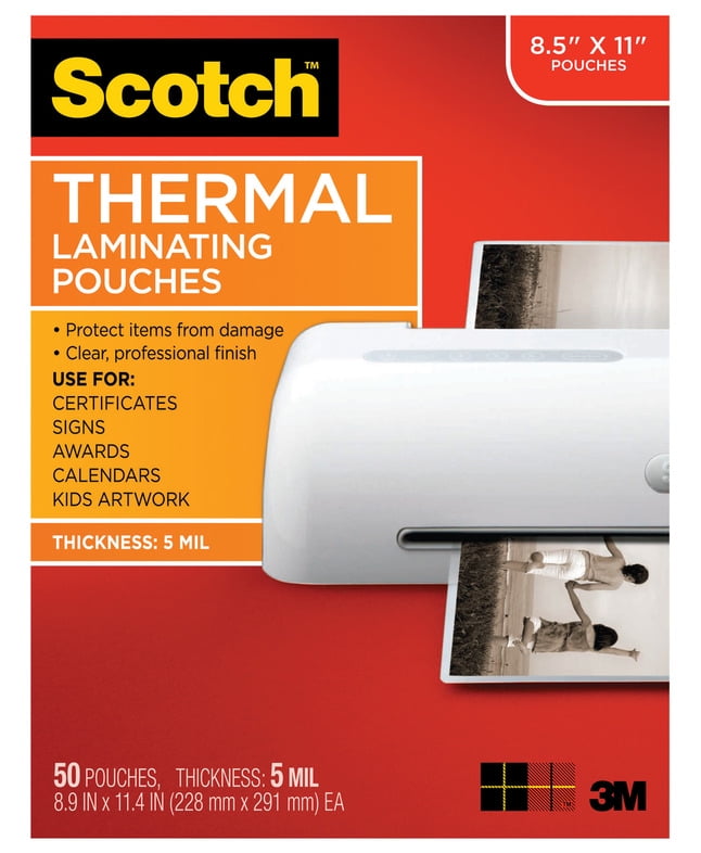 Scotch Variety Pack Thermal Laminating Letter Photo TP-8000-VP 