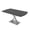 Asian Night w/Silver Base no Electric, variant on 5 Ft Arc Rectangle Conference Room Table X Base With Electric Module
