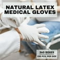 thumbnail image 2 of SSBM Synthetic Vinyl Powder Free Gloves Natural Small Disposable Exam Grade 4.5 Mil Industrial Rubber Latex 36000 Pcs, 2 of 6