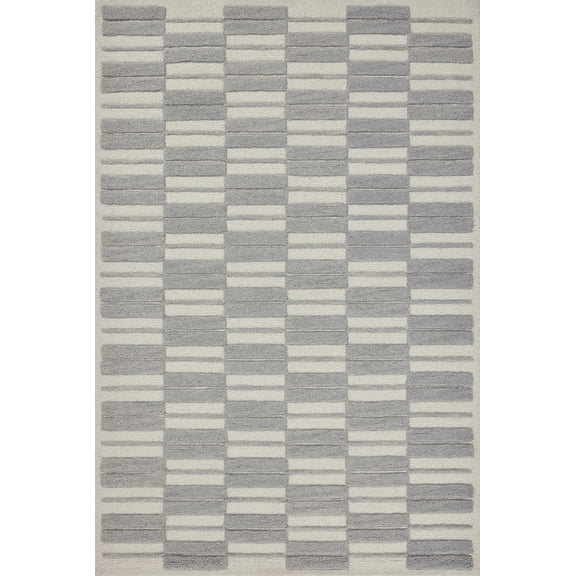 Chris Loves Julia x Loloi Bradley Ivory / Grey 5'-0" x 7'-6" Area Rug