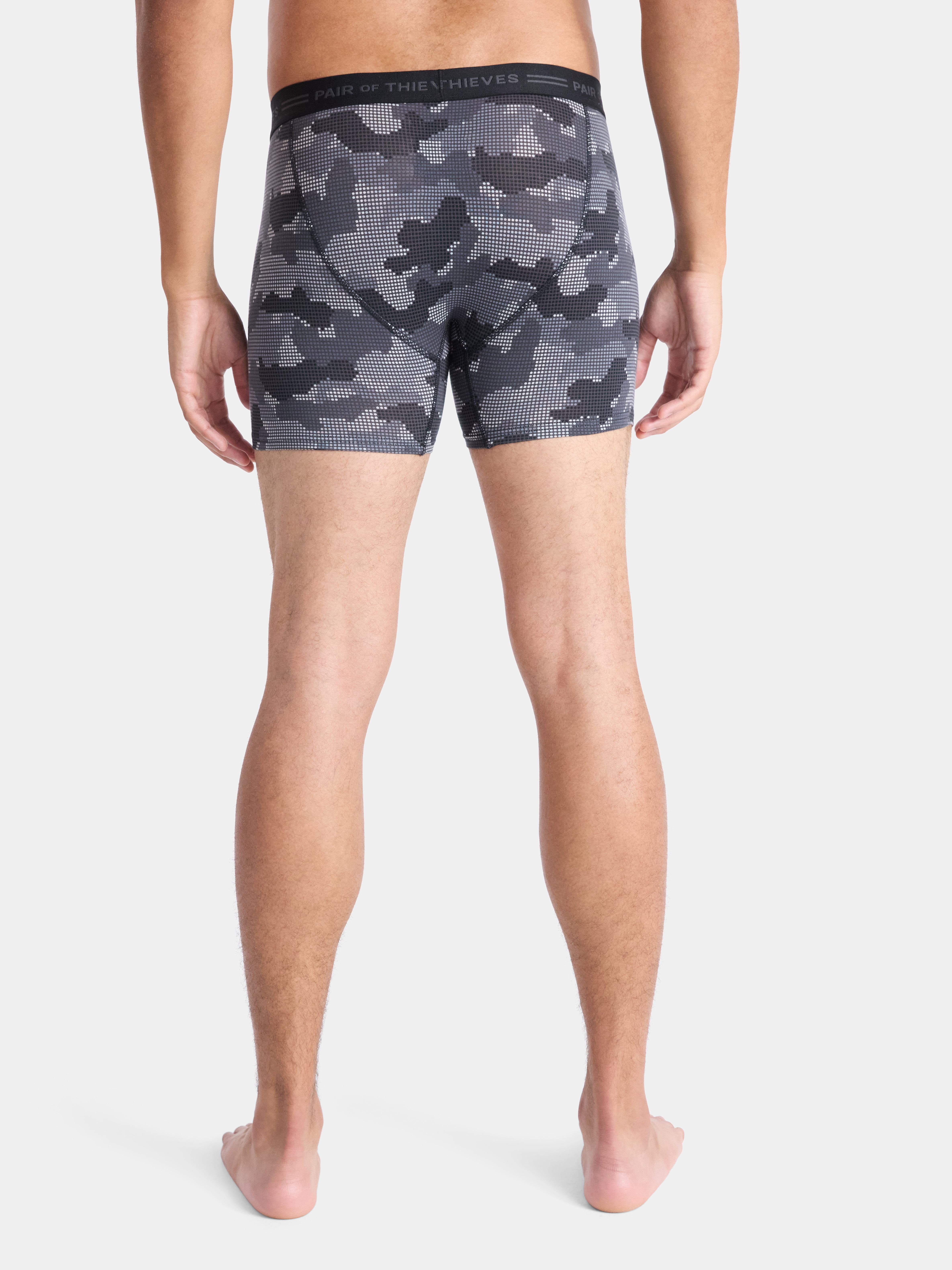 Pair of Thieves Men's and Big Men’s 4 Way Stretch Cotton Boxer Briefs, 3-Pack, Sizes S-3XL