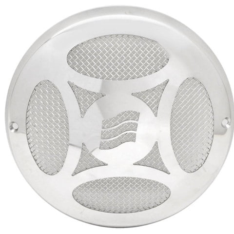 Four Winns Boat Speaker Grille 200828 | 7 Inch Mirrored Stainless Steel