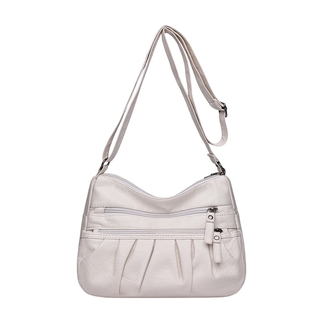 Fashionable Pleated Shoulder Bag for Women, Multi Layer Large Capacity Versatile Tote Bag, Practical Trendy Everyday Shoulder Handbag for Work, Travel, and Daily Use