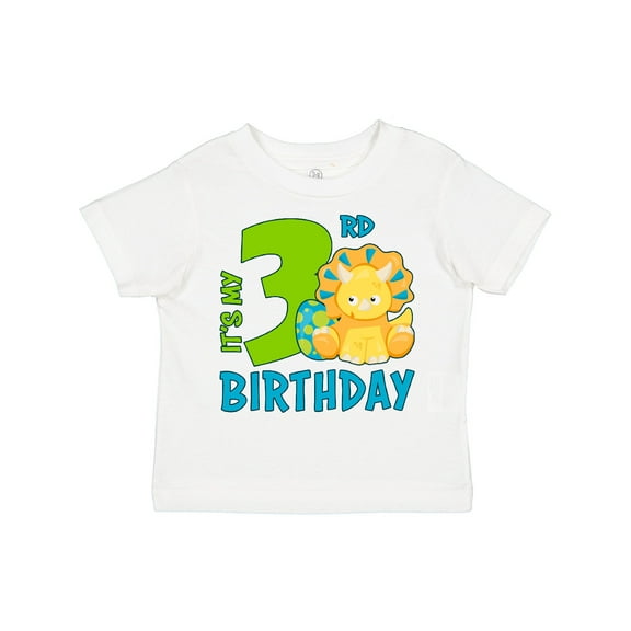 Inktastic Its My 3rd Birthday with Dinosaur Boys or Girls Toddler T-Shirt
