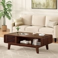 thumbnail image 4 of STARY Coffee Table, Living Room Tables, Modern Table with Storage, Mid Century Farmhouse Wood Coffee Table for Living Room, 4 of 7