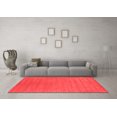 thumbnail image 3 of Ahgly Company Indoor Round Abstract Red Contemporary Area Rugs, 7' Round, 3 of 4
