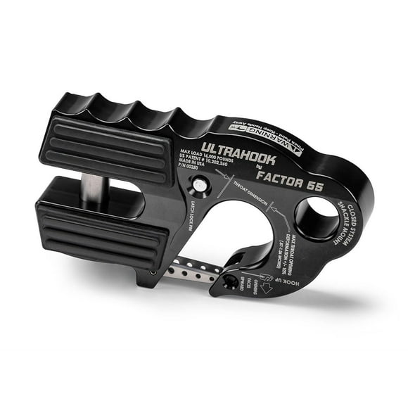 Grillete Winch Hook Factor 55 Ultrahook de sistema cerrado, 16.000 libras