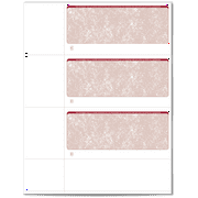 VersaCheck Personal Checks - Burgundy Classic - 250 Sheets, 750 checks Form 3001