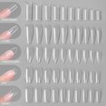 thumbnail image 3 of 120Pcs Alegría Market Falsas Completas De Uñas Consejos De Construcción Rápida Molde Puntas De Doble Forma Extensión De Dedo Arte UV, 3 of 4
