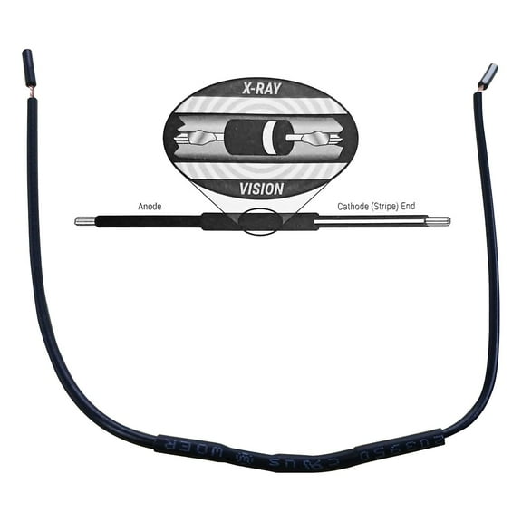 Omega Easy Use Prewired Inline 1 Amp Diodes (5-Pack)