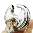 thumbnail image 4 of Pad Lock,Stainless Steel Discus Lock Padlockwith Key Stainless Steel Discus Lock Revolutionary Design, 4 of 13
