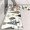thumbnail image 2 of Kitchen Rugs Sets Of 2,White Christmas Tree and Snowflake Pattern Anti Fatigue Kitchen Mat Rugs Non Slip Washable,Decorative Kitchen Floor Mats for Kitchen,Sink,Laundry,17"X47", 2 of 5