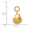 thumbnail image 4 of Real 14kt Yellow Gold Seashell Pendant; for Adults and Teens; for Women and Men, 4 of 4