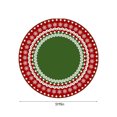 thumbnail image 3 of 31.5 Inch Christmas Carpet Tree Skirt - Velvet Vintage Glitter Cover for Christmas Party & Home Holiday Decor, 3 of 4