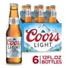 Coors Light Beer, 6 Pack, 12 fl oz Glass Bottles, 4.2% ABV, Domestic Lager