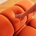 thumbnail image 4 of Modular Sectional Sofa Modern Three Seater Open End Sofa Wide Couch Sectional for Living Room Bedroom Apartment Orange, 4 of 6