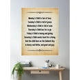 thumbnail image 2 of Monday'S Child Traditional Poem Poster Wall Art, Modern Wall Decor For Living Room Bedroom, 24x36 UNFRAMED, 2 of 3