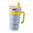thumbnail image 4 of Botella isotérmica infantil para bebidas, botella para agua fría y caliente, vaso térmico para agua caliente. 600 ml Azul, 4 of 9