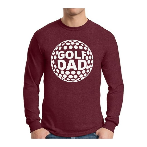 Awkward Styles Men's Golf Dad Graphic Long Sleeve T-shirt Tops White Sport Dad Gift Golf Player Father`s Day Idea