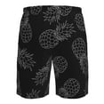 thumbnail image 6 of Disketp Men'S Swim Trunks Hawaiian Breathable Surf Beach Swimsuits Mesh Lining Beach Shorts With Pockets-White Pineapples, 6 of 9