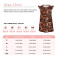 thumbnail image 3 of Vsdgher Tampons de Café pour Filles Chemises de Nuit Manches Courtes à Volants Robe de Nuit Pyjama pour Fête Pyjama-TG, 3 of 6