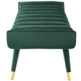 thumbnail image 4 of Modway Guess Channel Tufted Performance Velvet Accent Bench in Green, 4 of 7