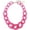 Phlox Pink, variant on Statement Chunky Fashion Acrylic Beads Choker Cube Link Chain Necklace for Women Gifts (NK-10510-Phlox Pink)