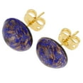 thumbnail image 2 of GlassOfVenice Murano Glass Starlight Small Stud Earrings - Navy Blue, 2 of 4