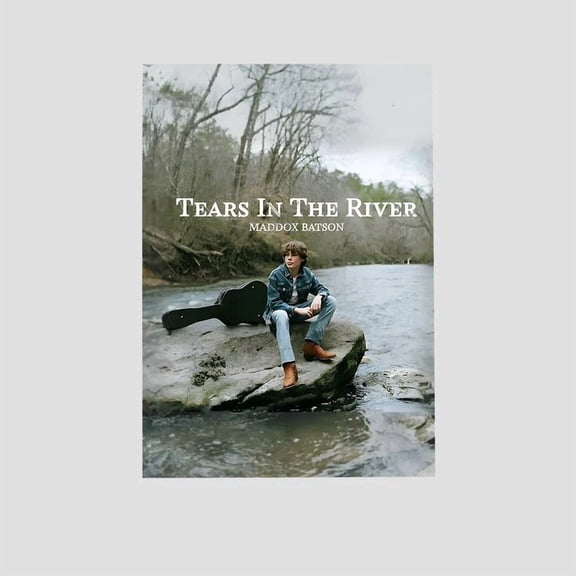 Music Poster- Maddox Batson Singer- Tears In The River - Vintage Style - Size 24x36 - Postora