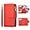 Red, variant on Case for iPhone SE(5G) 2022 iPhone 7 iPhone 8 iPhone SE 2020, Glossy PU Leather 9 Card Slots Magnetic Closure Detachable Wrist Strap Zipper Wallet Shockproof Removable Back Cover Case - Pink