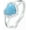 Larimar, variant on Natural Turquoise Rings for Women 925 Sterling Silver Heart Shape Genuine Gemstone Ring Western Jewelry Gifts for Wife Mom Size 4 to 11