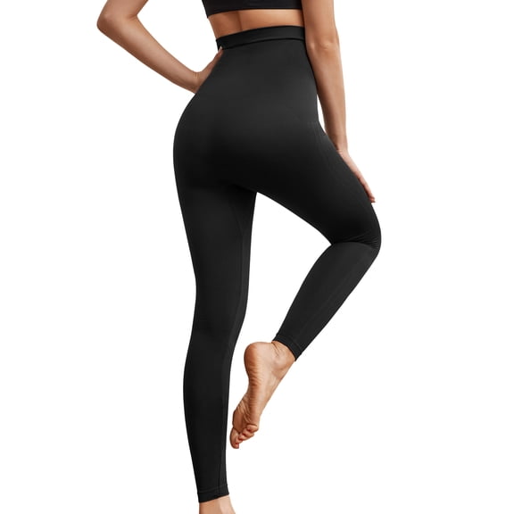 Athlemo Women's Anti-cellulite Slim Premium High Waist Tummy Control Shapewear Leggings