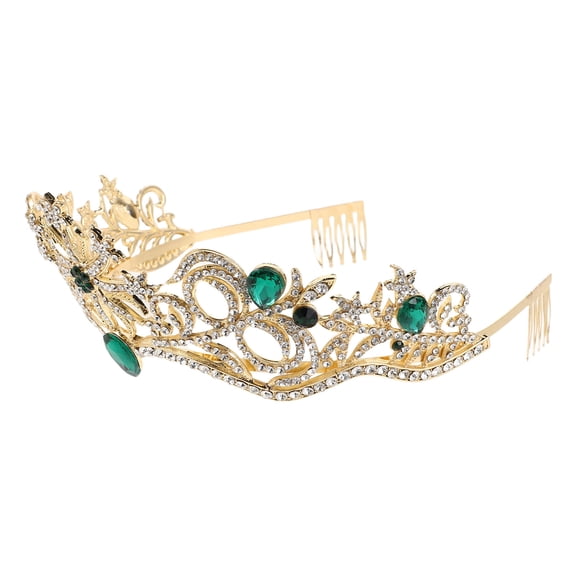 TEHAUX Shimmering Multi Color Wedding Tiaras Bridal Headpiece for Bride Perfect for Weddings