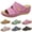 Purple, variant on Orthopedic Wedge Sandals for Women Summer Dressy Casual High Wedges Slip on Sandals Open Toe Platform Walking Shoes Beach Sandals for Woman